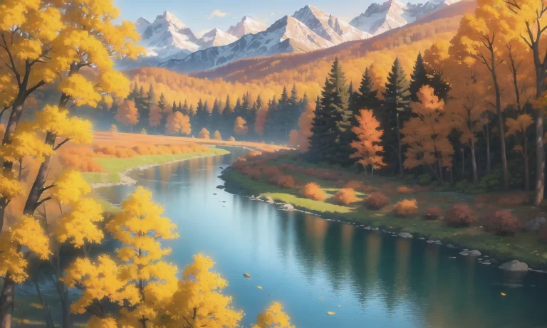 Masterpiece, Best Quality, Forest, Mountainous Horizon, Moun...