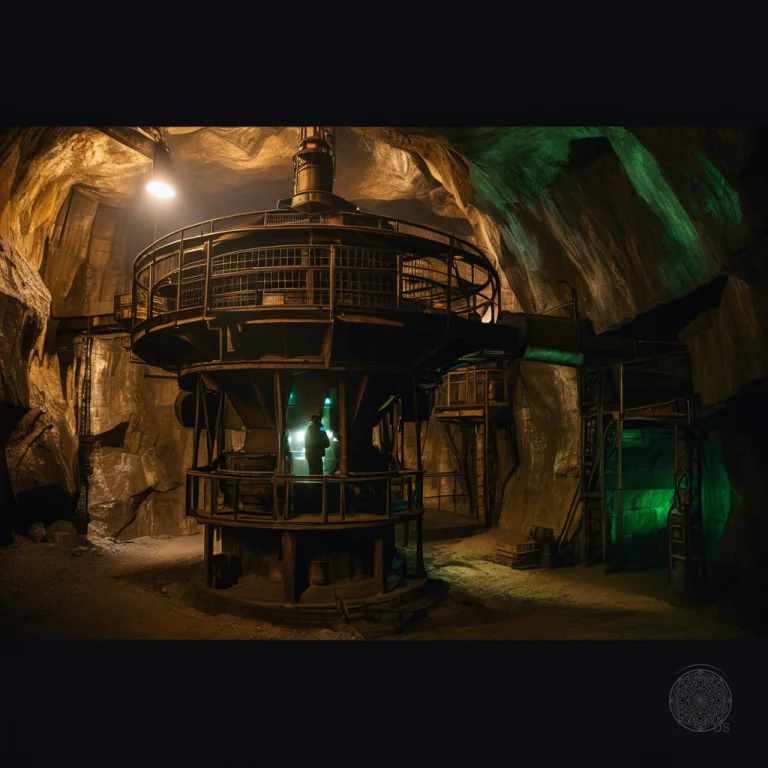 Colossal 500-meter Vertical Mine Ventilation Shaft Inside An...