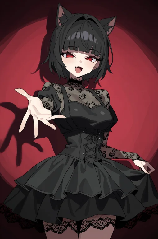 Masterpiece, Best Quality, 1girl, Solo, Black Hair, Short Ha...