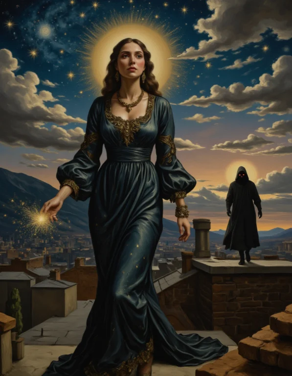Renaissance Style, ,,the Sorceress Moved With Celestial Char...