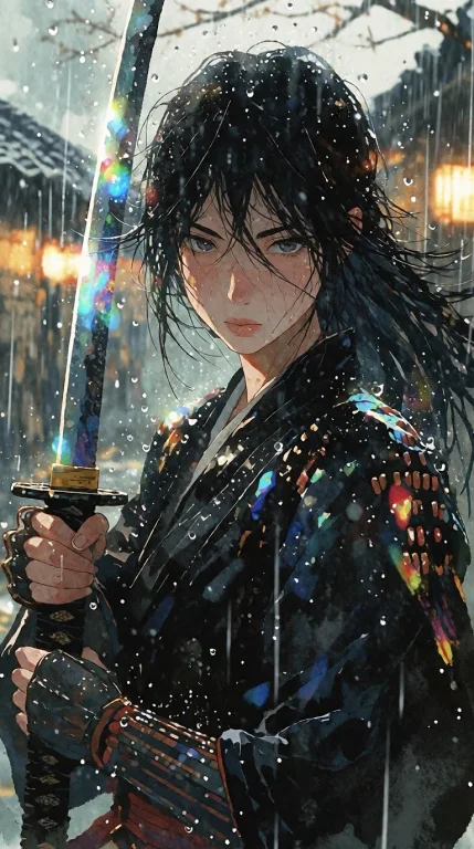 Grainy Photo Of Anime Characters, Velnari A Cinematic Close-...
