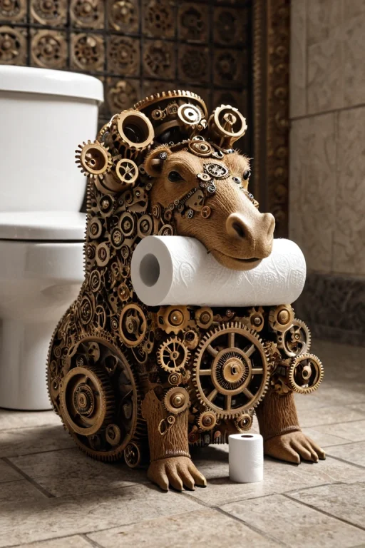 Funny,intricate Mechanical Details,at The Parliament With A...