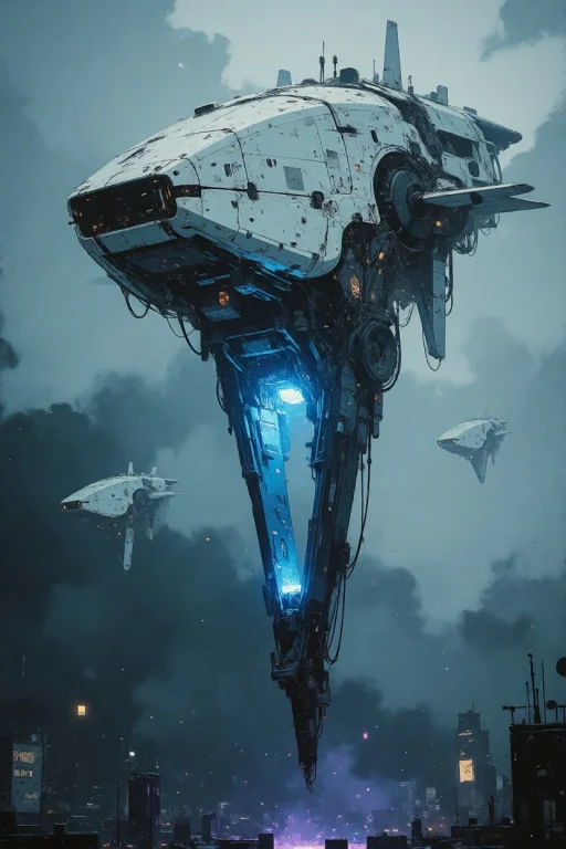Nature, A Vertical Sci-fi Concept Art Painting Of A Colossal...