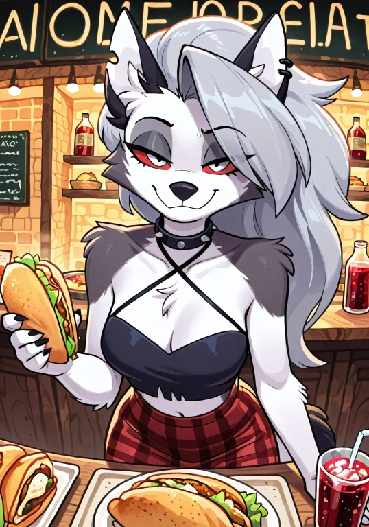 Loona Helluva Boss, 1girl, Furry, Female Furry, Animal Ears,...