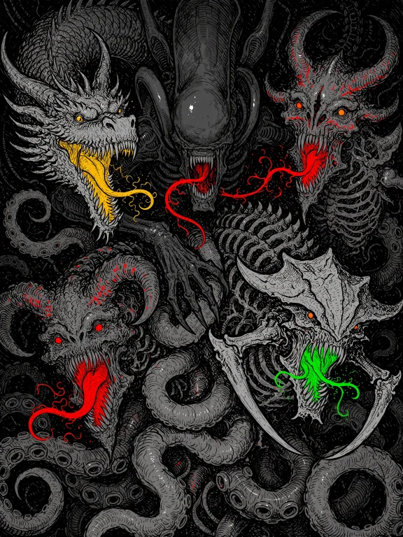 A Highly Detailed Illustration Rendered In Pen And Ink With...