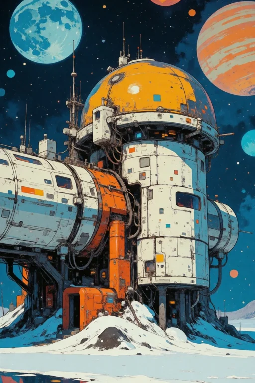 Nature, Moebius Style, Jean Giraud Aesthetic, Retro Sci-fi I...