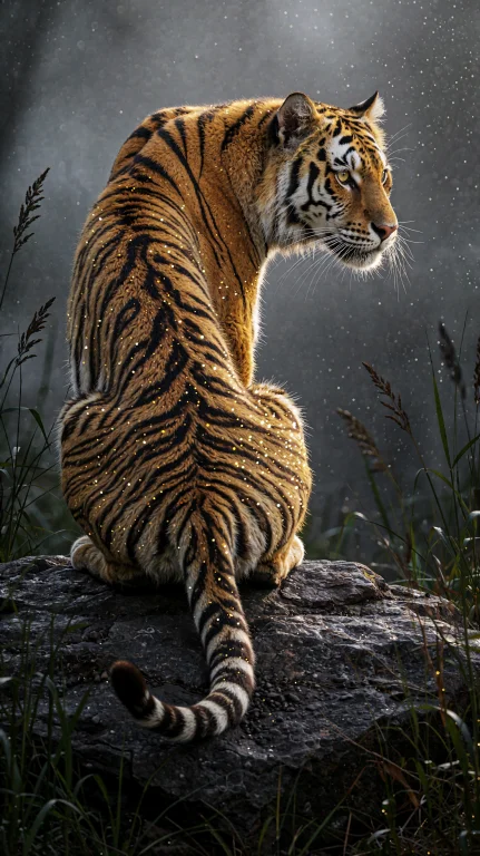Bradhamel Art Style. A Majestic Healthy Sundarban Tiger With...