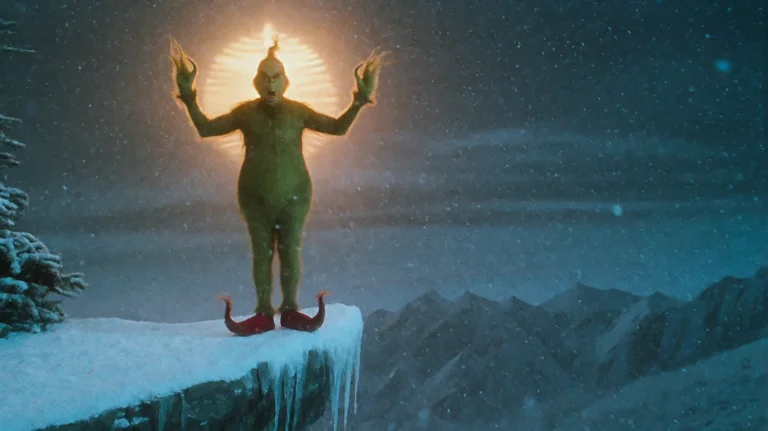 Hwgrnchstl2000, Wide Cinematic Shot Of The Grinch Standing A...