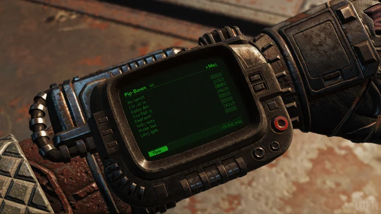 Videogame Screenshot , Closeup Of A Pip-boys Arm Computer At...