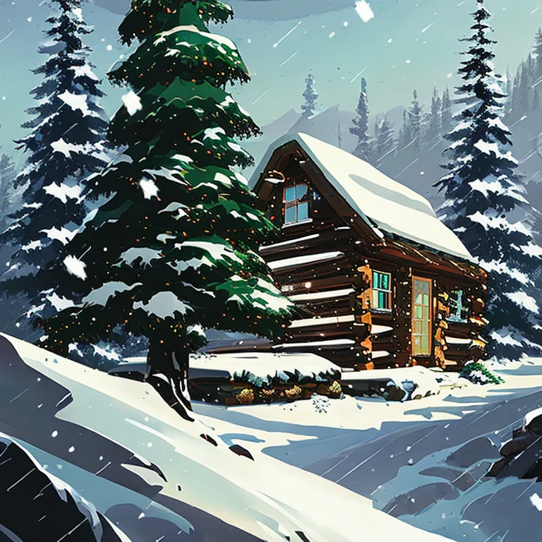 A Beautiful Festive Cabin In The English Countryside On Chri...
