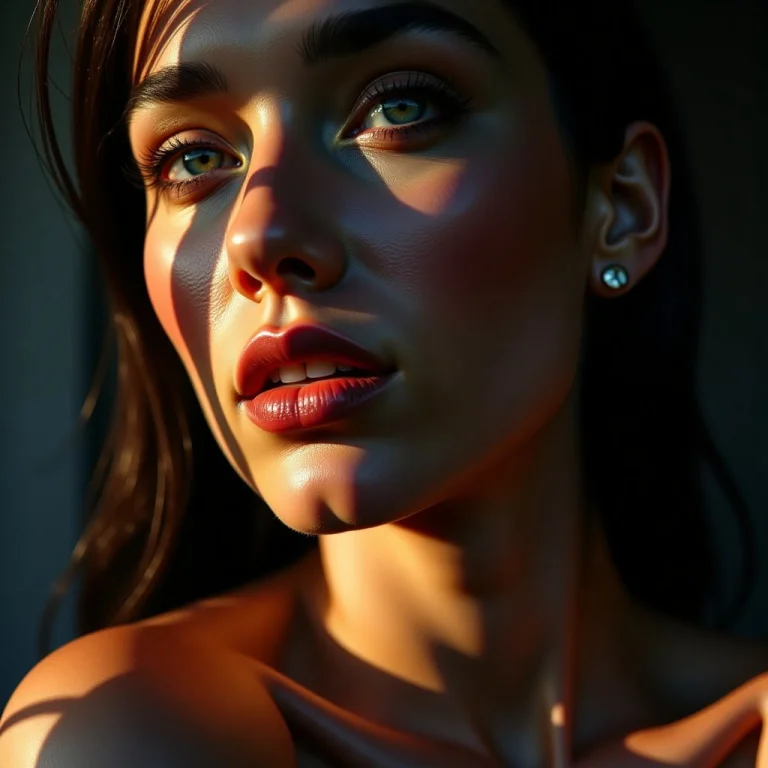 Create A Dramatic Photorealistic Adult Portrait Using Realis...