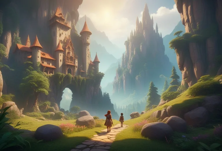 Masterpiece, Best Quality, Cinematic Fantasy Adventure Scene...