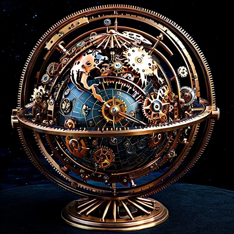Masterpiece, Best Quality, A Planet Earth Globe Composed Of...