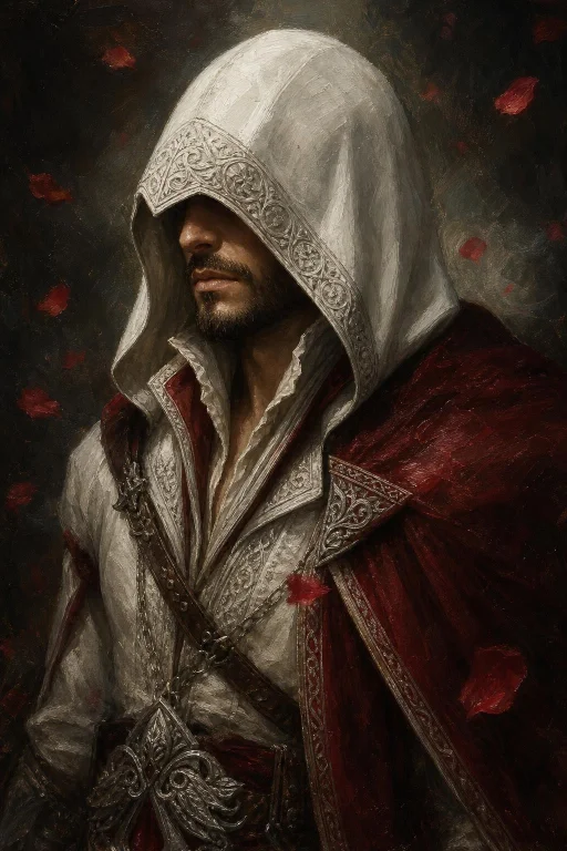 A Detailed Head-and-shoulders Portrait Of A Mysterious Renai...