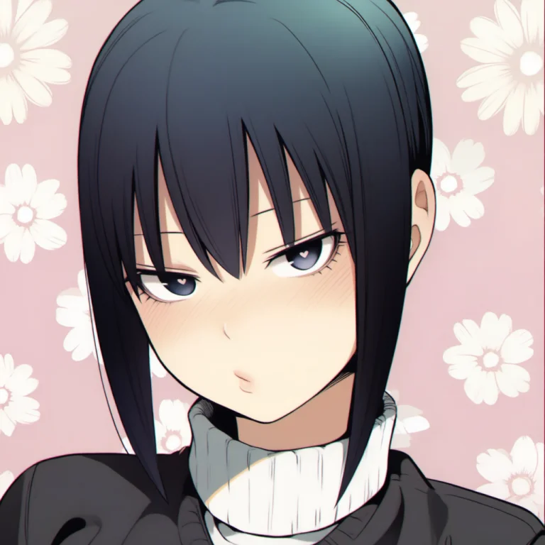 Ytsasakiyui, 1girl, Solo, Black Hair, Black Eyes, Sidelocks,...