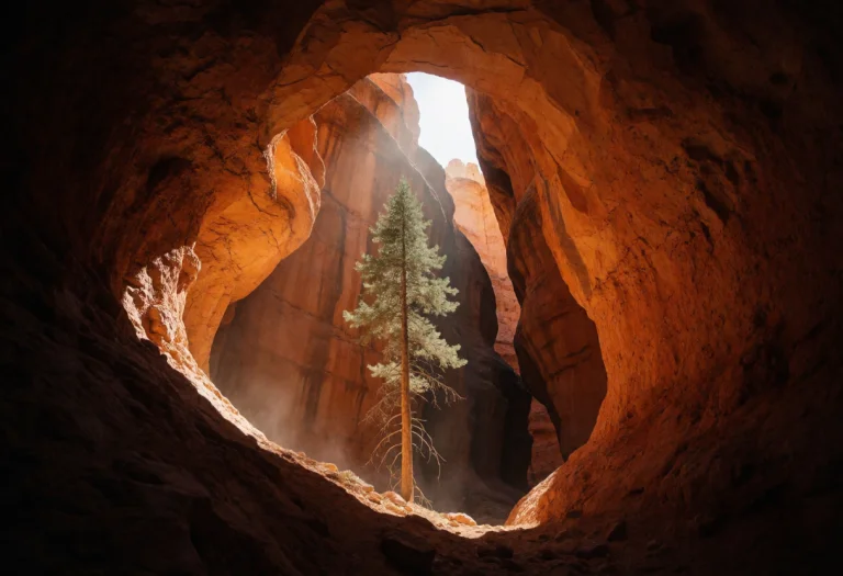 Photorealistic Architectural Landscape, A Solitary Slender E...