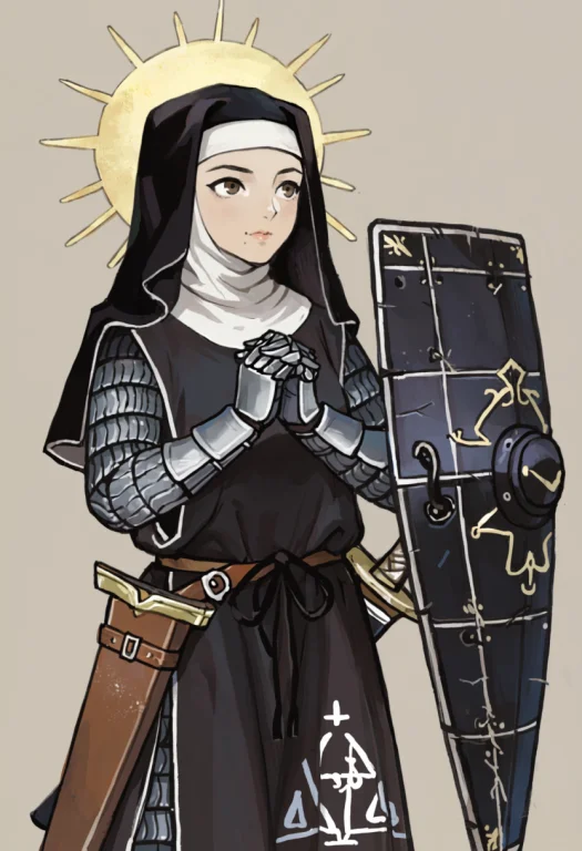 Score7, Score8, Score9, Medieval, 1girl, Armor, Aventail, Ba...