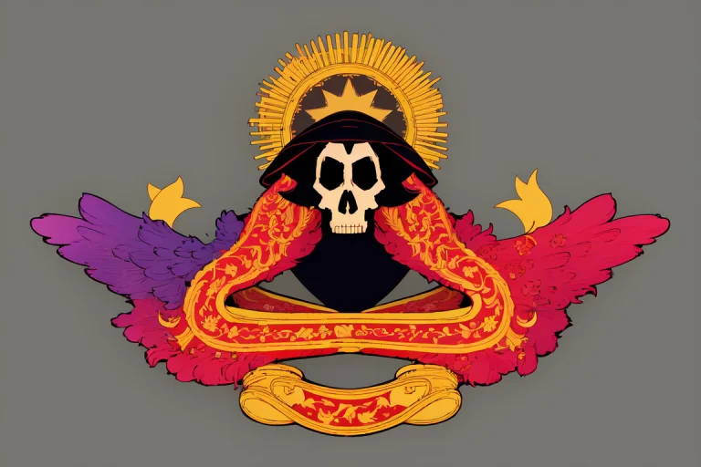 Flag, Simple Background, No Humans, Skull, Black Background,...