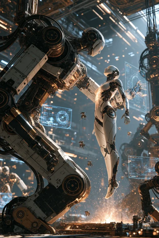 Midjourney Hyperrealistic Vertical Cinematic Shot Inside A V...