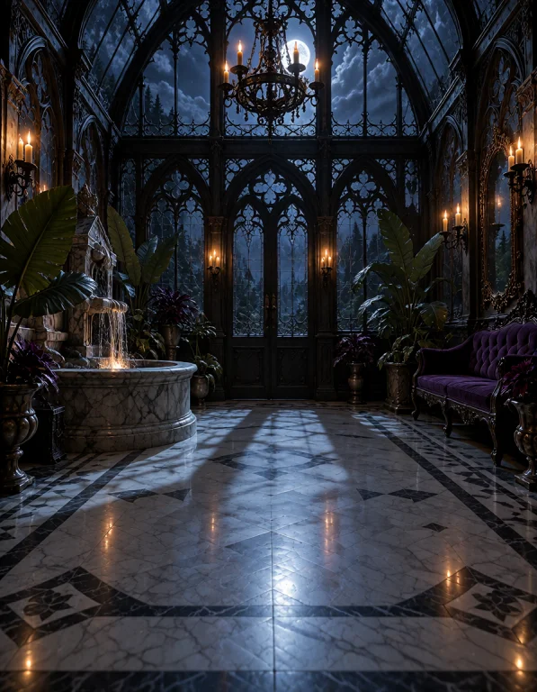 G0th1c M4ns10n, Photorealistic Grand Victorian Gothic Conser...