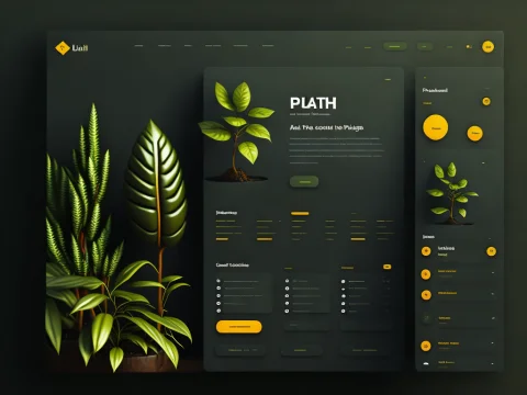 Ui Design, Web, Plant — Stable Diffusion AI Prompt: UI design, web, plant