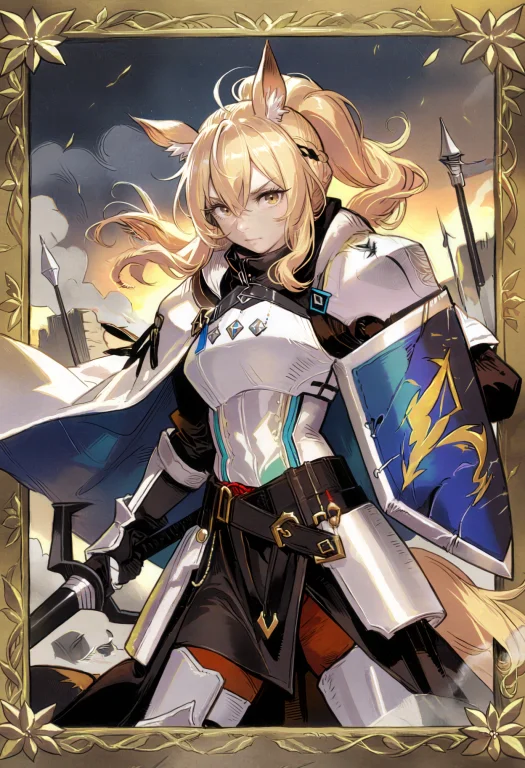Score7, Score8, Score9, Ornate Border, Nearl Arknights, 1gir...