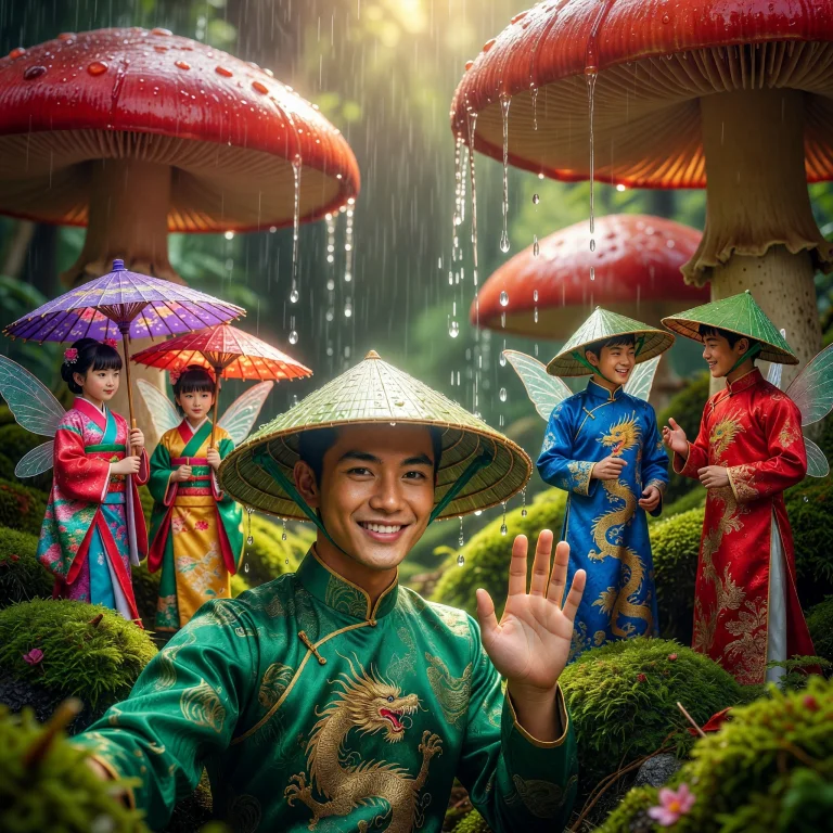 A Breathtaking, High-contrast Cinematic Fantasy Macro Photog...