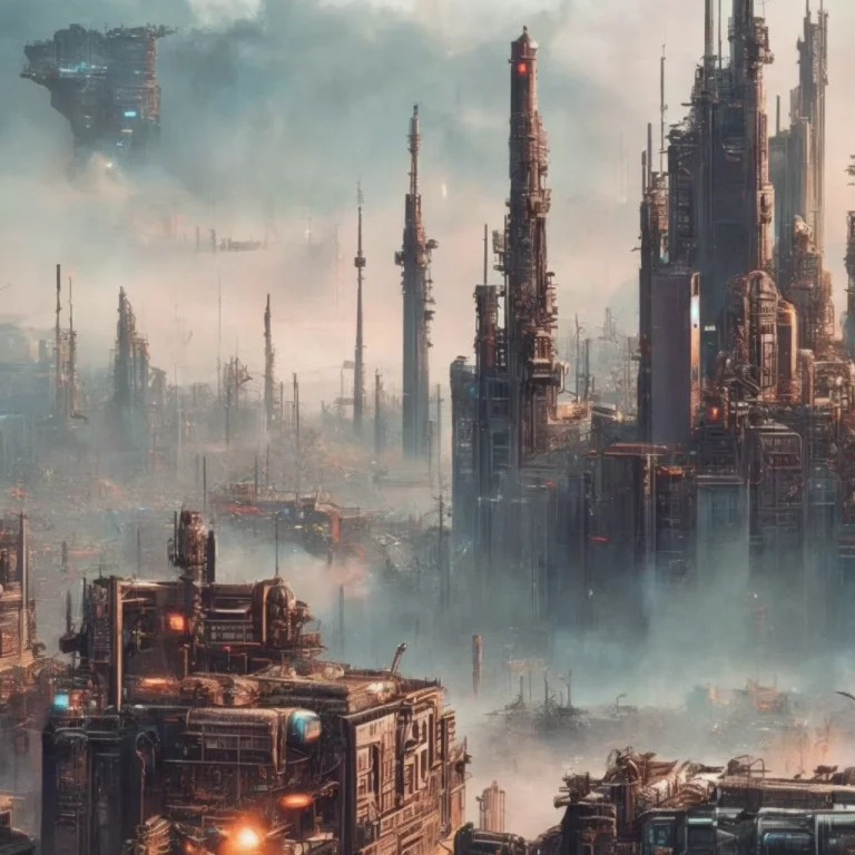 Wide Shot, Sci Fi City, Dieselpunkcity Cybercity1
