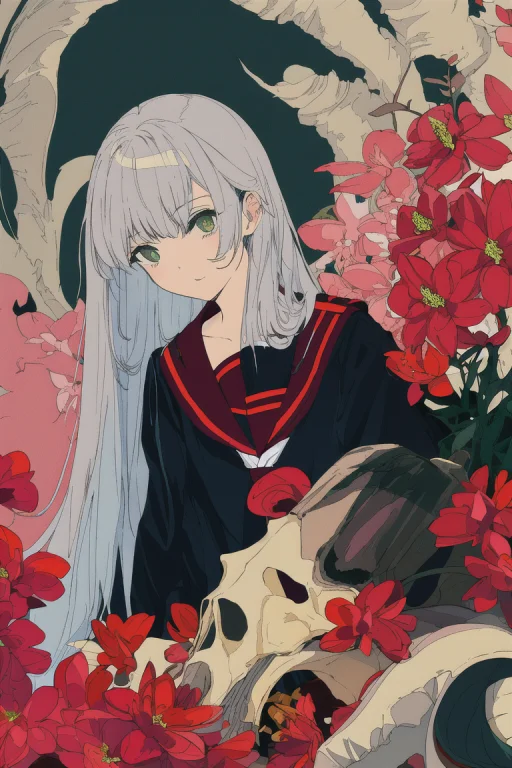 Masterpiece, Best Quality, Flat Color, Limited Palette, Low...