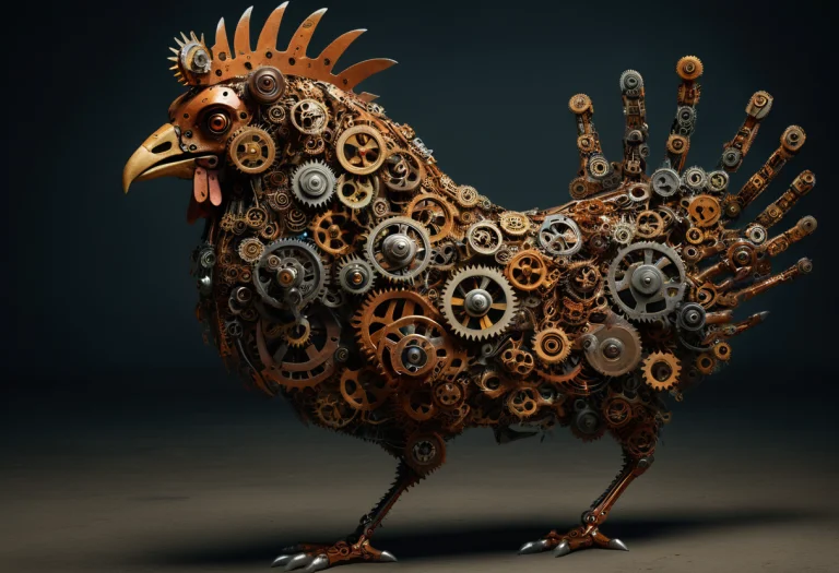 Made Of Gears, Cowards In The Grip Of Fear A Fox The Chicken...