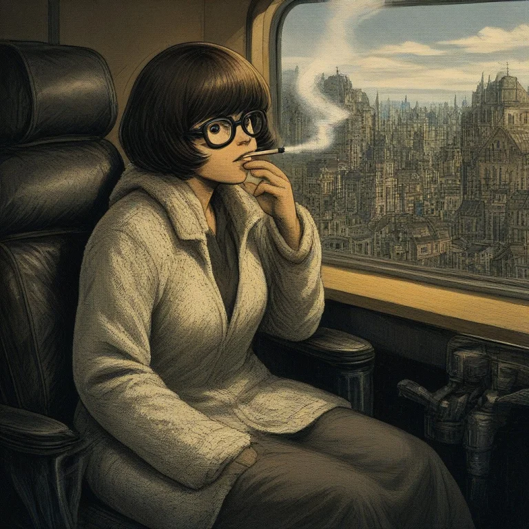 Masterpiece, Velma Dinkley, Wearing A Robe, Smoking A Cigare...