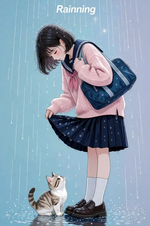 Masterpiece, Very Aesthetic, An Emotional Illustration Of A...