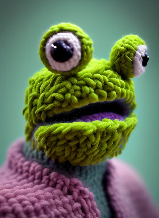 Woolitize Portrait Of A Frog