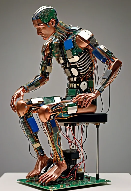 Transistors, Tensors, The Thinker 2.0 A Monumental Sculptur...
