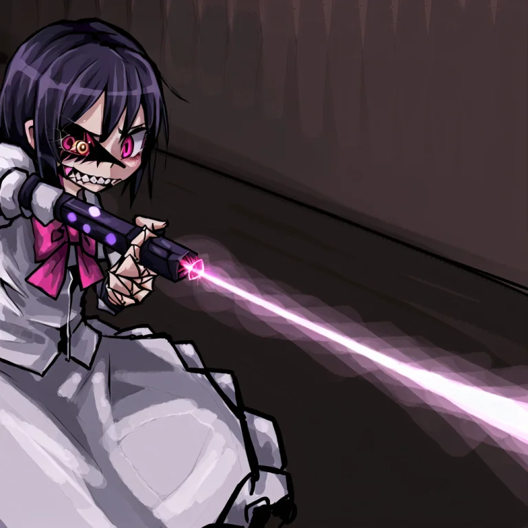 Ageha In Magical Girl Costume Firing Her Lazer, Ageha, Monst...