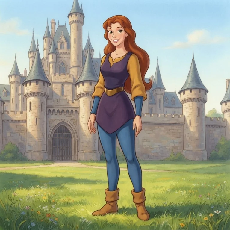 Disney Golden Era Style, 2d Animation Style, Arms At Side, F...
