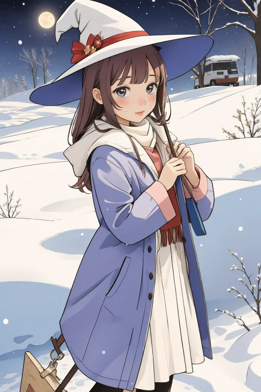 1girl, Lorajohnnyterror0.8, Bewitching Mule, Snowing, Regret...