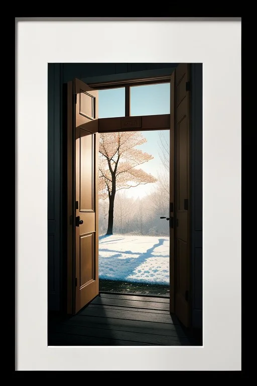 A Doorway Opening Onto A Different Season, Risograph Print,...