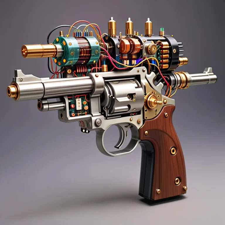 Revolver Steampunk Transistors Up