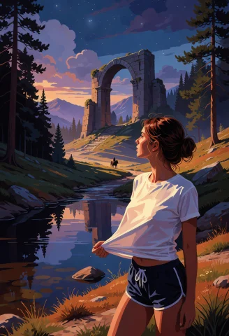 Cel-shaded Illustration Characterized By Bold, Clean Outline... — Stable Diffusion AI Prompt: Cel-shaded illustration characterized by bold, clean outlines and flat color blo...