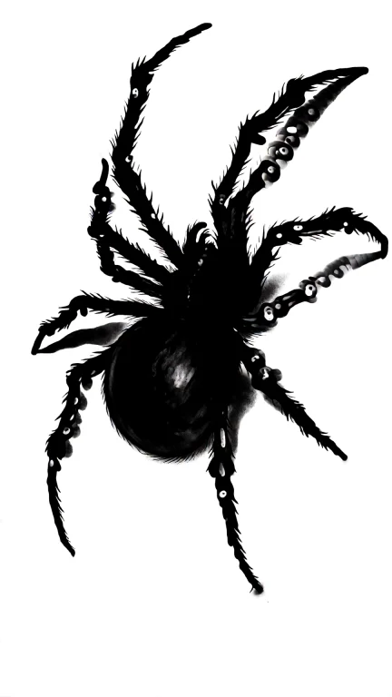 Tattoostencil This Is A Digital Black-and-white Drawing Of A...