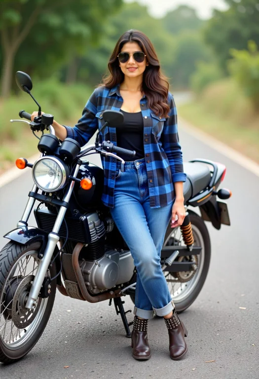 An 8k Photorealistic Outdoor Lifestyle Portrait Of An Indian...