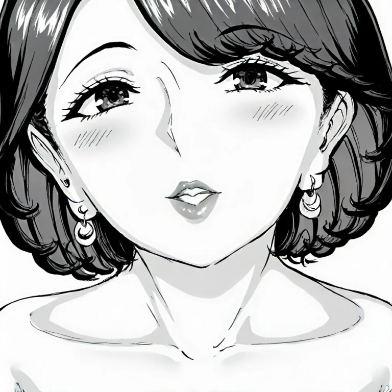 Solo, 1girl, Monochrome, Greyscale, Short Hair, Worst Qualit...