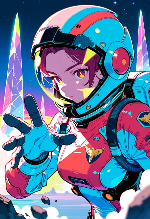 Masterpiece, Extreme Close-up Digital Anime Illustration Of...