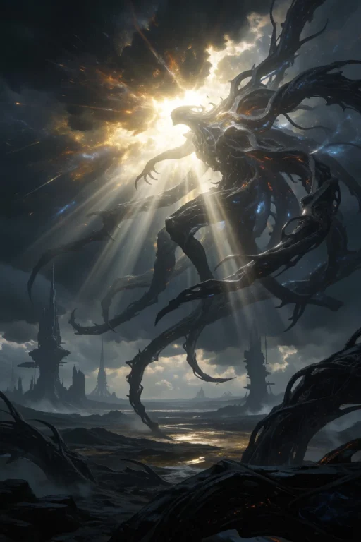 Maelstrom Malignant Weakened Light Bursting Through A Dark S...