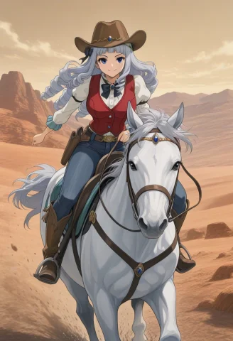 Solo, 1 Girl, Faris Lorafairytail-faris-illustrious0.8, Long... — Stable Diffusion AI Prompt: solo, 1 girl, Faris , long hair, bangs, blue eyes, grey hair, blunt bangs, drill...