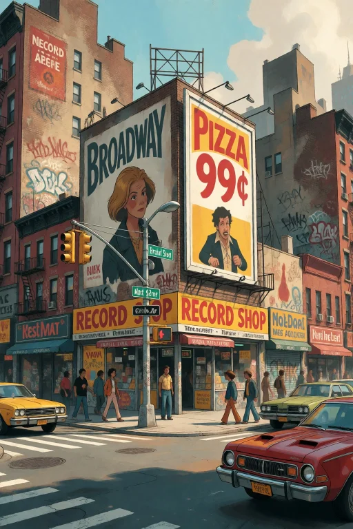 Strangedaal. A Highly Detailed Street Corner In New York Dur...