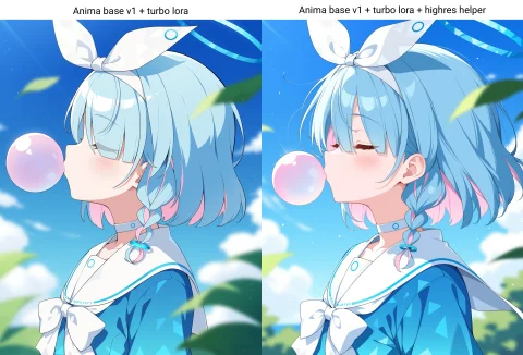 1girl, Arona Blue Archive, Solo, Bubble Blowing, Pink Hair,... — Stable Diffusion AI Prompt: 1girl, arona \(blue archive\), solo, bubble blowing, pink hair, colored inner ha...