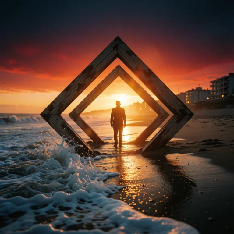 Cinematic Photography, Wide-angle Perspective, A Surreal Coa...