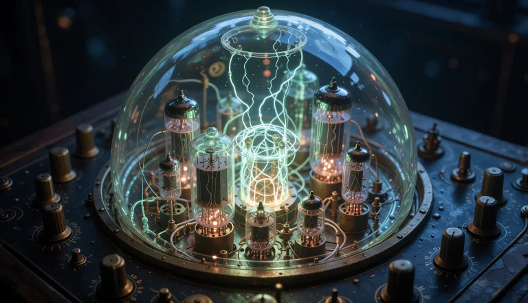 A High-detail Cinematic Close-up Of A Vintage Steampunk-insp...